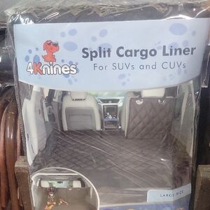 Black Split Cargo Liner for SUVs and CUVs